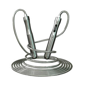 <span class=keywords><strong>Corda</strong></span> per Saltare Personalizzata con Logo, Peso Regolabile e Digitale, in PVC con Manico in Alluminio e Contatore LED per Competizioni Fitness e <span class=keywords><strong>CrossFit</strong></span> - Product Image 1