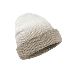 Hot Selling Fashion Custom Gradient Tie Dye Cuffed Winter Knitted Fisherman <b>Beanie</b> <b>Hat</b> for Women and Girls - Product Image 3