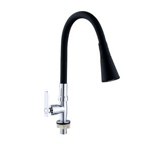 Mélangeur de cuisine de conception d'usine en Chine robinet gourmet d'eau froide simple robinet froid de couleur noire Chine - Product Image 1