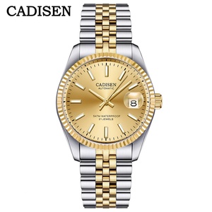 นาฬิกาข้อมือผู้ชาย CADISEN 8053 สีทอง ระบบจักรกล อัตโนมัติ หรูหรา สายสแตนเลส กันน้ำ - Product Image 5
