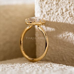 Anillo de Plata de Ley 925 Ajustable con Diamantes, Joyería Refinada de Diseño Clásico para Regalo de Aniversario de Bodas - Product Image 1