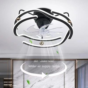 Modern White Luxury Mute Residential Decoration LED Lighting Office Home Living Room Nordic Modern Chandelier With Fan - Product Image 4