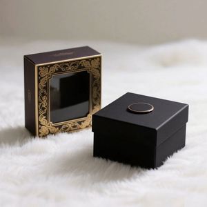 Boîte cadeau Coran en papier couché mat gaufré haut de gamme sur mesure avec fermeture magnétique, coffret rigide, cadeaux musulmans, chaussettes - Product Image 5