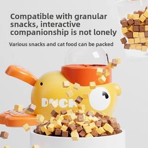 Nouvelles coupelles de voyage en plastique jaunes en forme de canard, jouet interactif pour chiens et chats - Product Image 6