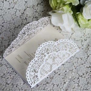 Nouvelles cartes d'invitation de <span class=keywords><strong>mariage</strong></span> florales faites à la main en <span class=keywords><strong>dentelle</strong></span> découpée au <span class=keywords><strong>Laser</strong></span> pour les invitations de fiançailles de <span class=keywords><strong>mariage</strong></span> Quinceanera - Product Image 3