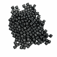 Dés de jeu miniatures D6 à six faces, couleur unie, coins carrés, 5 mm, pour jeux de société, vente en gros