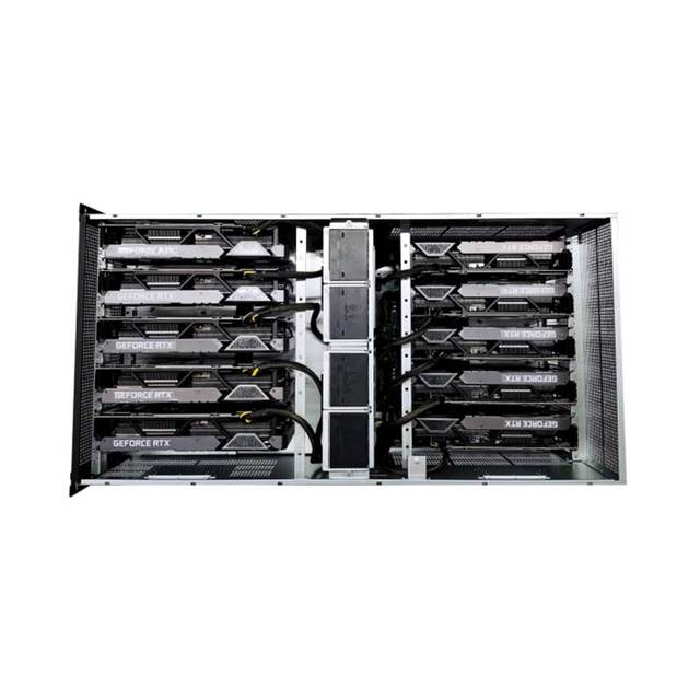 H9800 7U rack 20 card GPU server Processor: 2x Intel 6530 32 C/64T 2.10GHz TDP 270W