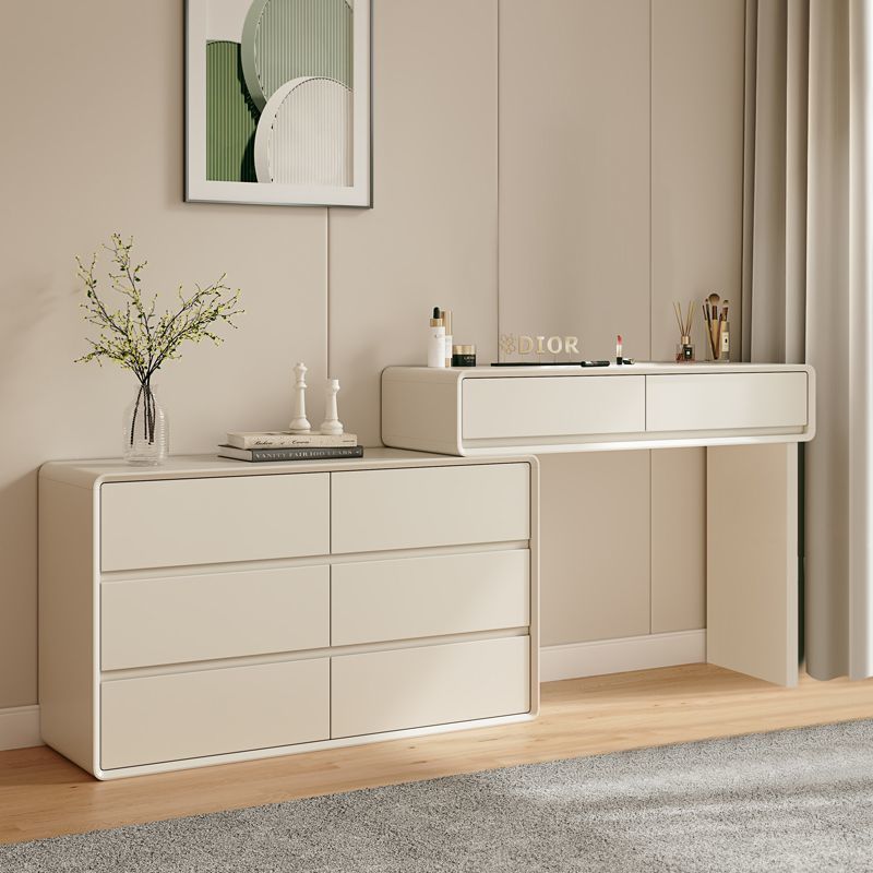 Coiffeuse 80 cm, commode 120 cm (pas de tabouret, pas de miroir)