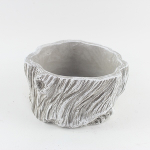 La mejor maceta de cemento gris hoja y maceta cilindro redondo decoración de maceta - Product Image 3