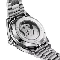 Montre FORSINING pour homme, mouvement automatique, calendrier, montre mécanique, acier inoxydable noir, montre-bracelet pour homme, étanche