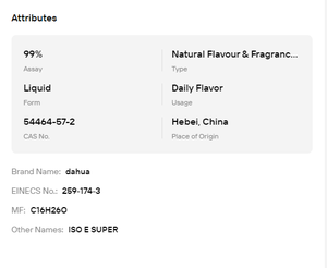 Certificado ISO ISO E Super CAS 54464-57-2 para Suministro a Granel de Esencia de Sabor Diaria - Product Image 6