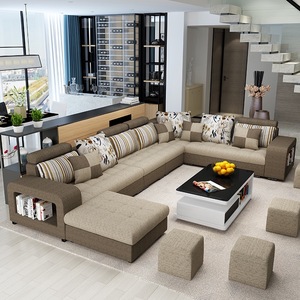 Sofás Modernos para Sala de Estar, 5, 6, 7, <span class=keywords><strong>8</strong></span> Plazas, Sofás de Tela, Conjuntos de Muebles para Sala de Estar - Product Image 4