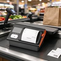 Tablette de paiement Android 14 pour point de vente T606 4+64 Go Écran tactile 800x1280 NFC Wi-Fi 6 BT5.2 Terminal de caisse pour commerce de détail et restaurant