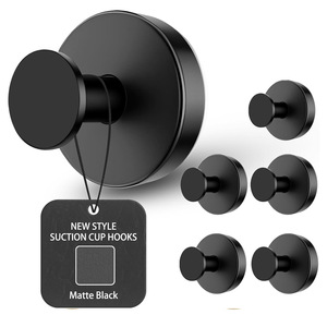 Gancio a ventosa adesivo resistente in acciaio inossidabile Quick Stick per cappotti, cappelli, accappatoi, <span class=keywords><strong>bagno</strong></span> e cucina in stile moderno minimalista - Product Image 6