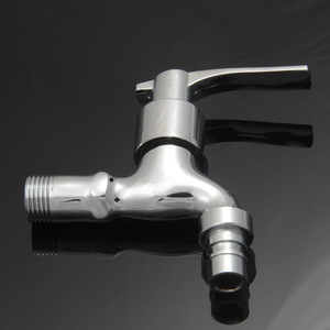 Robinet de machine à laver à poignée unique, avec cartouche céramique, fixation murale, installation facile, style contemporain - Product Image 2