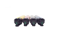 Cartucho de Tóner Multicolor HUIBA Compatible con Ricoh Aficio C430 SPC 430DN431DN 431 440, Polvo Japonés, Capacidad Completa 30000 BK/18000 CMY, 495g