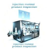 Système d'inspection visuelle des bouteilles, inspection à 360 degrés, détection des rayures, des bavures, des fissures, des défauts de couleur, des défauts irréguliers du bord extérieur des bouteilles