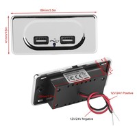 Panneau de prise de courant pour chargeur rapide à double port USB 3.1A 12 V