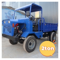 Camion Benne Chinois Économique 4x4, Petit Véhicule Agricole Diesel de Ferme, Tracteur Mini Camion de Transport