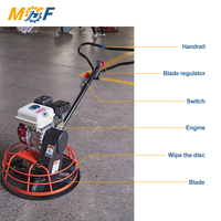 MHF Professional, truelle mécanique de 600 mm (24 pouces), machine de finition du béton à conducteur marchant pour la construction routière