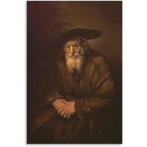 Impresión de Arte en Lienzo de Retrato de Anciano, Obra Maestra de Rembrandt Van Rijn, Decoración del Hogar, Dormitorio, Hecho en China - Product Image 2