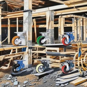 Hochleistungs-Rollen aus Polyurethan und Stahl Stoß dämpfende Lenkräder für Stabilisatoren - Product Image 4