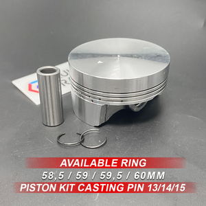 Ruizheng Racing <strong>Piston</strong> Kit 13/14/15 Pin 58mm 59mm 60mm 61mm 65mm 66mm Flat <strong>Top</strong> <strong>Pistons</strong> for Tiger, Megapro, CBR ,Beat ,Jupiter - Product Image 5