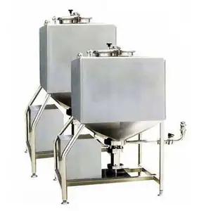 Tangki emulsifikasi mixer minuman jus teknologi tinggi persegi baja tahan karat High sheave emulsifier pencampuran