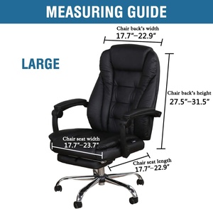 Housses de <span class=keywords><strong>chaise</strong></span> de <span class=keywords><strong>bureau</strong></span> en velours extensible, taille L, Anti-salissure, <span class=keywords><strong>housse</strong></span> de <span class=keywords><strong>chaise</strong></span> d'ordinateur, housses amovibles <span class=keywords><strong>pour</strong></span> chaises de <span class=keywords><strong>bureau</strong></span> - Product Image 2