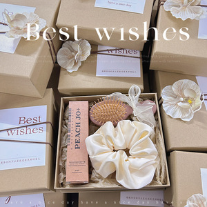 LANJO Wedding Salon Opening Gift Set With Silk Pouch Hairbrush Soap And Peach Jo+ Product For Mother's Day - Product Image 2