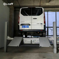 Pont élévateur de voiture automatique à 4 poteaux, grande capacité de charge lourde, approuvé CE, 4 tonnes, hydraulique, garage souterrain, élévateur de voiture à 4 poteaux