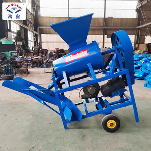 Décortiqueuse d'arachides automatique à rouleaux HONGXIN 300 kg/h, moteur en acier au carbone 220V - Product Image 1