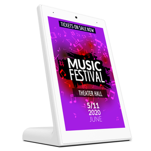 Tableta Android con Alimentación POE en Forma de L, Tableta Android de 10.1 Pulgadas con WIFI, POE y NFC para Máquinas de Publicidad, Dispositivo de Retroalimentación para Clientes - Product Image 1