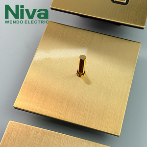 Interruptor de Pared Niva, Panel de Acero Inoxidable, Interruptor de Luz de Palanca de 1 Vía, Estándar del Reino Unido, para Hogar y <span class=keywords><strong>Hotel</strong></span> - Product Image 2