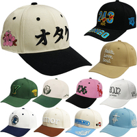 Gorras de Béisbol Personalizadas para Hombre, de Algodón, con Visera Curva, al por Mayor, de Alta Calidad, 6 Paneles, Ajustables, Bordadas