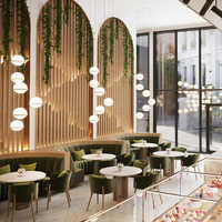 Fabrication de mobilier pour hôtels, restaurants, cafés et fast-foods : banquettes demi-circulaires, tables et chaises de restaurant