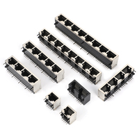 Conector Modular RJ11 de Plástico 6P4C con Orejetas, Vertical, 615004144121