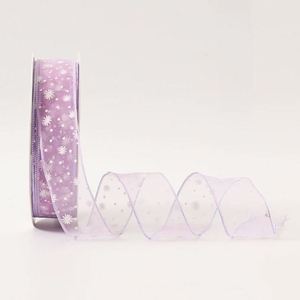 ริบบิ้นผ้าทูลลายดอกไม้ประดับดาว ขนาด 20 หลา สำหรับห่อดอกไม้และของขวัญ - Product Image 6
