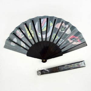 Éventails pliables en tissu de style ange, conçus sur mesure, avec poignée en plastique, cadeau d'affaires, prix abordable - Product Image 2