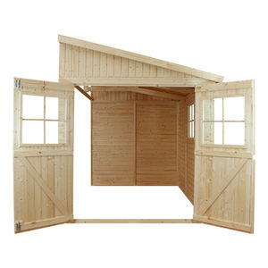 TIMBELA M341 <b>Wooden</b> Garden <b>Shed</b> Outdoor Storage 10.00m2 17mm <b>Panels</b> W513xL216xH243cm without Side Wall - Product Image 2