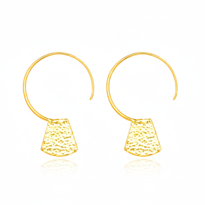 ต่างหูสไตล์วินเทจชุบทอง22K ทำด้วยมือทำจากเงิน925ตุรกี - Product Image 2