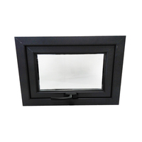 Fenêtre à battant horizontal en PVC plastique avec ouverture à persiennes, design chinois, fonction insonorisante pour l'école