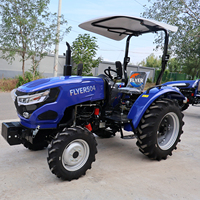 Tracteur agricole Coc 50HP 4x4 avec chargeur frontal, pompe haute productivité et composants de boîte de vitesses