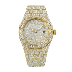 Gold Bestseller Hip Hop Iced Out Moissanite Watch For Men VVS1 Diamond Automatic Movement Luxury Wristwatch With Gift <b>Box</b> - Product Image 1