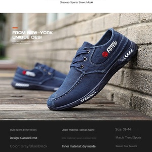 Zapatillas Casuales para Uso Diario, Parte Superior de Gamuza Suave, Diseño con Cordones de Mezclilla, Transpirables, de Lona, para Correr, Estilo Mocasín, para Primavera/Verano - Product Image 5