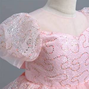 Robe de soirée longue en tulle bouffant de haute qualité MS RTS, robe de mariée rose maxi, costume de princesse pour filles - Product Image 3