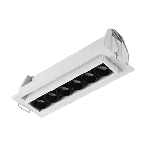 China Factory High Quality Grille Light Commercial Office Line Up And Down Light Adjustable Grille Square Downlight For Gallery