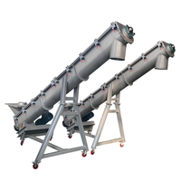 Convoyeurs à vis sans fin en acier inoxydable carbone de qualité alimentaire DZJX, type U, pour le transport de poudre, bricolage, pour le sable