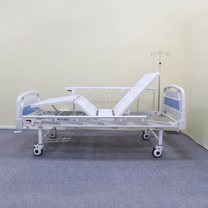 HICOMED Prix de gros <span class=keywords><strong>Lit</strong></span> médical d'<span class=keywords><strong>occasion</strong></span> à double manivelle à 2 fonctions <span class=keywords><strong>Lit</strong></span> d'hôpital manuel en ABS - Product Image 5