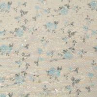 Vente en gros de tissu en dentelle spandex impression numérique 5mm tissu de broderie à paillettes fleurs tissu à paillettes en maille extensible pour vêtements